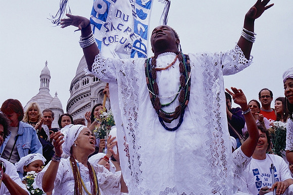 Afro-Brazilian Candomble Priest, Babalorixa Pai Pote at the Lavagem do Sacré Coeur, 2004