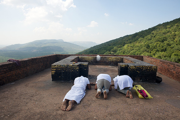 Pilgrims at Rajgir
