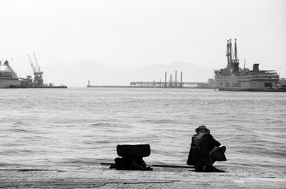 Squatting on the dock of the bay