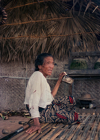 Time out for a smoke, Burma 1988