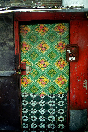 Door in Red & Green