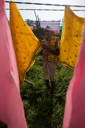 Dhobi ghat, Gomti river, Lucknow, UP.